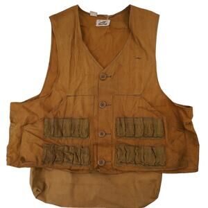 Vintage Duxbak Antique Hunting Shooting Canvas Vest